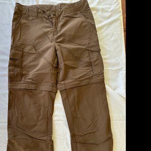 REI convertible pants  brown Girls 14-16
